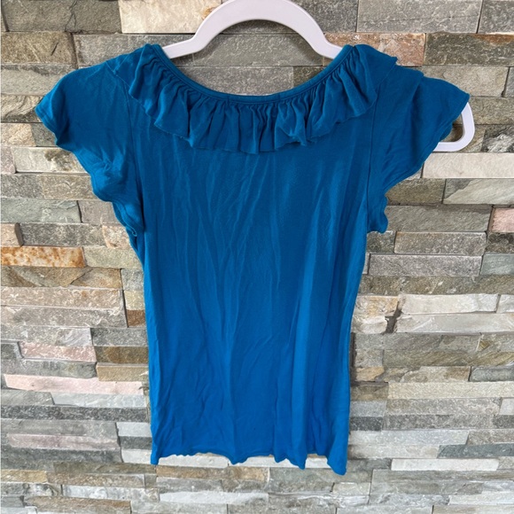 Moa moa Blue Ruffled kid top - Picture 3 of 3